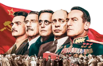Plakat francusko-brytyjskiego filmu „Śmierć Stalina” / MATERIAŁY PRASOWE