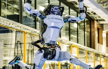 Prezentacja robota Atlas firmy Boston Dynamics. Waltham, Stany Zjednoczone, 13 stycznia 2021 r. /  / JOSH REYNOLDS / AP / EAST NEWS